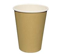 Fiesta Single Wall Kraft Coffee Cups 228ml (8oz), Pack of 1000
