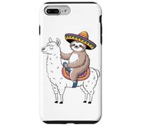 Fiesta Sloth Sombrero Riding Motivation Love Llama Case for iPhone 7 Plus/8 Plus