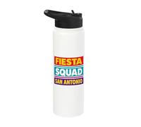 Fiesta Squad San Antonio Texas Cinco De Mayo 2026 Stainless Steel Insulated Water Bottle