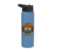 Fiesta Squad San Antonio Texas Cinco De Mayo Retro Stainless Steel Insulated Water Bottle