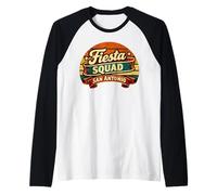 Fiesta Squad San Antonio Texas Cinco De Mayo Vintage Raglan Baseball Tee