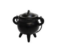 Fiesta Studios Cast Iron Cauldron Small Plain Witch & Magic Accessory for Wicca Potions Neopaganism
