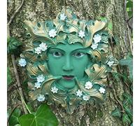 Fiesta Studios Green Flora, Greenman Decorative Garden Wall Plaque. 13cm