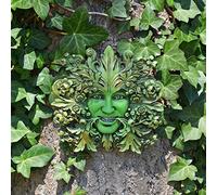 Fiesta Studios Green Mistress Green Woman, Greenman Decorative Garden Wall Plaque. 12cm