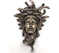 Fiesta Studios - Medusa Guardian Head - Wall Plaque Sculpture - Cold Cast Bronze