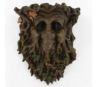 Fiesta Studios Treant Face Wall Plaque Large Garden, Greenman Decorative Gift Decor. 22cm