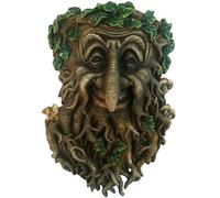 Fiesta Studios Treant Face Wall Plaque Large Garden, Greenman Decorative Gift Decor. 24cm