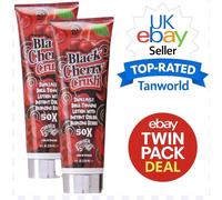 Fiesta Sun Black Cherry Crush Supremely Dark Tanning Sunbed Lotion 2 Pack Deal