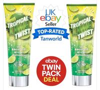 Fiesta Sun Tropical Lime Twist Lush Sunbed Bronzing Tanning Lotion 2 Pack Deal