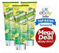 Fiesta Sun Tropical Lime Twist Lush Sunbed Bronzing Tanning Lotion 3 Pack Deal