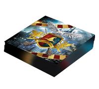 FIESTAS GUIRCA | 20 Disposable Wizard Napkins (6.3x6.3 in) - Table Decoration for Halloween and Magic Parties - Ideal for Magician Events - Multicoloured