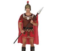 FIESTAS GUIRCA | 5-Piece Detachable Spear (150 cm) - Warrior Costume Accessory for Roman Greek Medieval - Carnival Halloween Themed Parties - Adult Child - Brown Silver