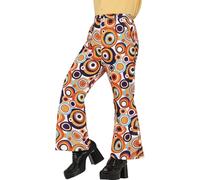 FIESTAS GUIRCA | 70's Trousers (42-44/XL) - Retro Disco Style Accessory for Themed Parties and Celebrations - Ideal for Carnival and Halloween - Adult Man - Multicoloured