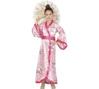 Fiestas Guirca Fancy Dress Child Kimono – Pink – Size 11-12 Years
