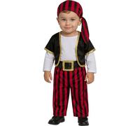 Fancy Dress Pirate Costume Black Red Fiestas Guirca Black 1-2 Years
