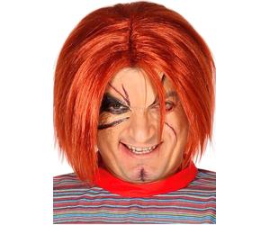 Fiestas Guirca Adult Killer Doll Wig Chucky Child's Play Halloween Wig in a Box