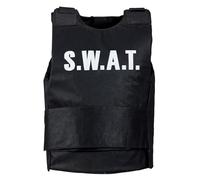 FIESTAS GUIRCA | Adult SWAT Waistcoat - Police and Special Forces Costume Accessory - Ideal for Fancy Dress Parties, Halloween and Carnival - Black