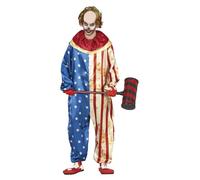 FIESTAS GUIRCA American Patriot Clown Fancy Dress Costume Adult Man Size M 38-40