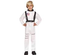 FIESTAS GUIRCA | Astronaut Fancy Dress Teen (14-16 Years) - Space Suit - Space Pilot Costumes for Halloween, Carnival and Fancy Dress Parties - Ideal for Teens - White and Black
