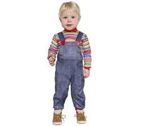 Halloween Baby & Toddler Naughty Doll Fancy Dress Costume Babies Chucky Type fg