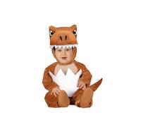 FIESTAS GUIRCA Baby Dinosaur Costume with Hood, Tail & Feet - Brown White