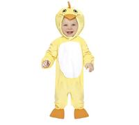 FIESTAS GUIRCA | Baby Duck Costume Baby Unisex - Hooded Jumpsuit for