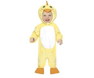 FIESTAS GUIRCA | Baby Duck Costume Baby Unisex - Hooded Jumpsuit for
