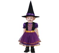 Fiestas Guirca Baby Witch Costume Set / 2-3 Years Lilac/Orange FG314
