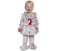 Halloween Baby & Toddler Bad Clown Fancy Dress Costume Babies Outfit Childs fg