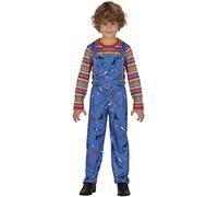 FIESTAS GUIRCA Bad Toy Fancy Dress for Boys - Killer Doll Kids Costume - Boys Halloween Costumes 7-9 years