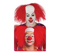 Fiestas Guirca Bald head with hair red bad clown