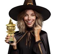 FIESTAS GUIRCA | Best Costume Prize Trophy Pumpkin (22 cm) - Halloween and Fancy Dress Party Decoration - Ideal for Costume Contests and Celebrations - Gold and Black