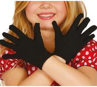 FIESTAS GUIRCA | Black Children’s Gloves (7.1 in) - Costume Accessory for Devils and Demons - Ideal for Halloween, Carnival and Fancy Dress Parties - Unisex for Kids - Black