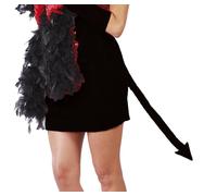 FIESTAS GUIRCA | Black Devil Tail (16.9 in) - Accessory for Devil and Demon Fancy Dress for Halloween and Carnival - Ideal for Fancy Dress Parties and Celebrations - Unisex - Black