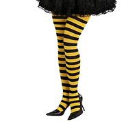 Fiestas Guirca Black Yellow Yellow and black striped socks tights to disguise bee