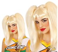 FIESTAS GUIRCA | Blonde Wig with Ponytails (One Size) - Fancy Dress Accessory for Unisex Adults - Ideal for Parties and Hen Do's - Party Wig for Carnival and Halloween - Blonde