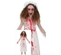 Fiestas Guirca Bloody Wife Bloody Bride Halloween Girls Costume Age 10-12 Years