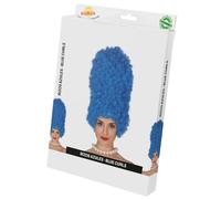FIESTAS GUIRCA | Blue Curly Wig (15.7 in) - Fancy Dress Accessory for Themed Parties and Video Game Cosplay - Ideal for Adult Women at Halloween and Carnival - Blue