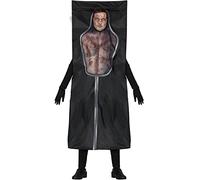 FIESTAS GUIRCA Body Bag Halloween Costume for Men - Morgue Corpse Bag Mens Fancy Dress Costumes Adult Size L 42-44