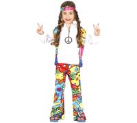 Fiestas Guirca Boys Hippie Costume Set5-6 Years Multicoloured FG870