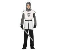 Fiestas Guirca Boys Medieval Knight Costume Set14-16 Years White/Grey FG935