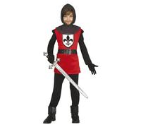 Fiestas Guirca Boys Medieval Knight Costume Set3-4 Years Red/Black FG1410