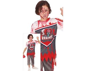 FIESTAS GUIRCA Boys Zombie Quarterback Costume - Rugby Football High School Uniform - Boys Halloween Costumes