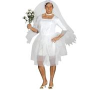 FIESTAS GUIRCA Bride Mens Fancy Dress Costume - Funny Male Bride Mens Outfit incl. Wedding Dress & Veil - Bachelor Party Stag Do Fancy Dress Men Size XXL