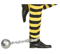 FIESTAS GUIRCA | Brown Prison Ball (One Size) - Fancy Dress Accessory for Halloween and Thief Parties - Ideal for All Users - Brown