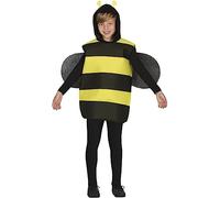FIESTAS GUIRCA Bumblebee Girls or Boys Fancy Dress Costume - Black & Yellow Bumble Bee Kids Fancy Dress Costumes Boys & Girls 7-9 years