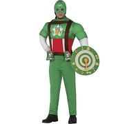 FIESTAS GUIRCA Captain Beer Mens Fancy Dress Costume - Funny Superhero Mens Outfit with Shield - Bachelor Party Stag Do Fancy Dress Men Size S 36-38