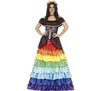 Fiestas Guirca Catrina Day of the Dead Long Dress Ladies Costume S Size 8-10