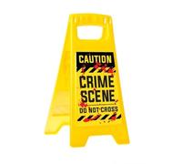 FIESTAS GUIRCA | "Caution Crime Scene Poster (12.2x1.4x20.9 in) - Halloween and Scary Party Decoration - Ideal for Police Themes and Crime Scene Settings - Props for Celebrations - Multicolour