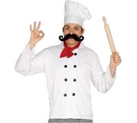 FIESTAS GUIRCA | Chef Costume Set (Adult Unisex) - Jacket, Hat and Scarf - Acce